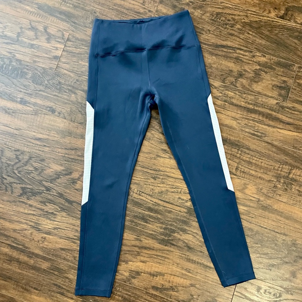 ZIYA Navy Primo Mesh Hi-rise 7/8 24"